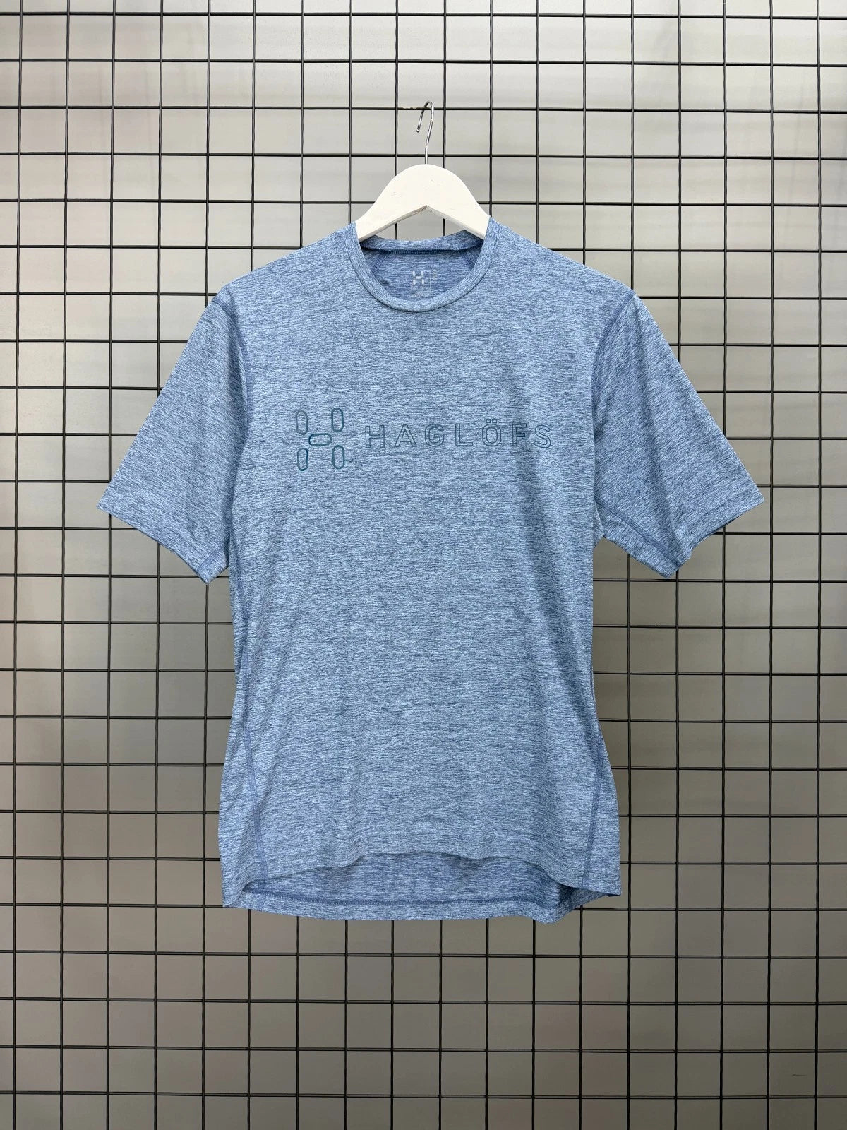 Haglofs Ridge II Tee Men's S Blue Outdoor Hiking Performance T-Shirt