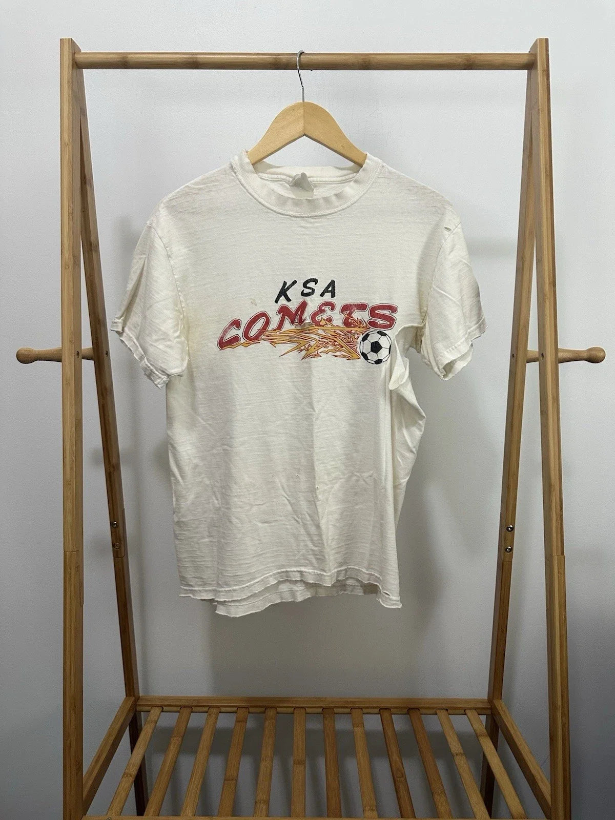 VTG Kansa City Comets KSA Indoor Soccer Thrashed Worn Distressed M Unisex