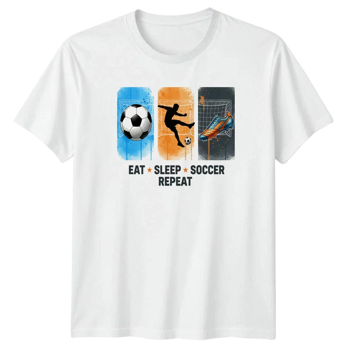 Eat Sleep Soccer Repeat Mens Soccer Training Soccer Birthday Gift Unisex