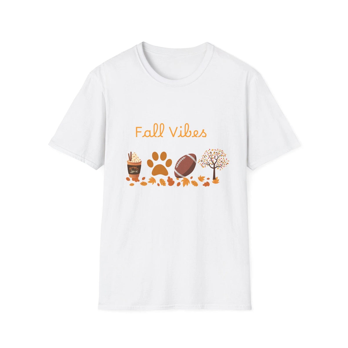 Fall Vibes Unisex T-Shirt | Cozy Autumn Apparel, Football fan, Pet Lover Tee