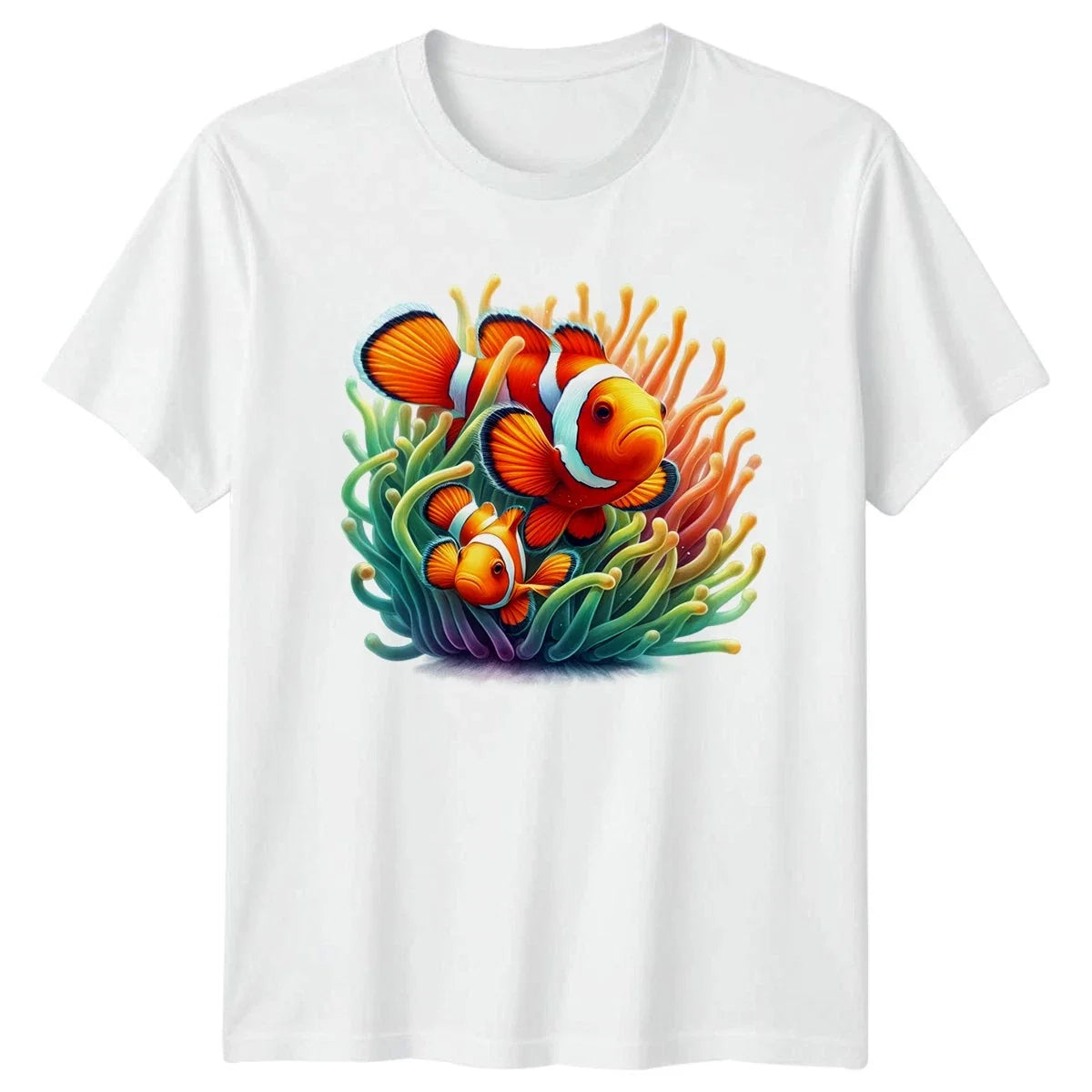 Clownfish Marine Life Animals Mens Womens Tee Graphic Unisex Top Unisex