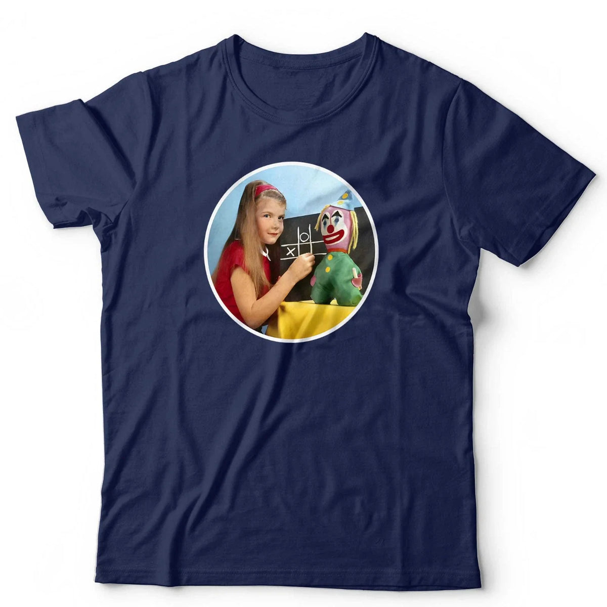 British TV Test Card T Shirt Retro Clown Graphic Vintage Style Unisex & Kids Tee Unisex
