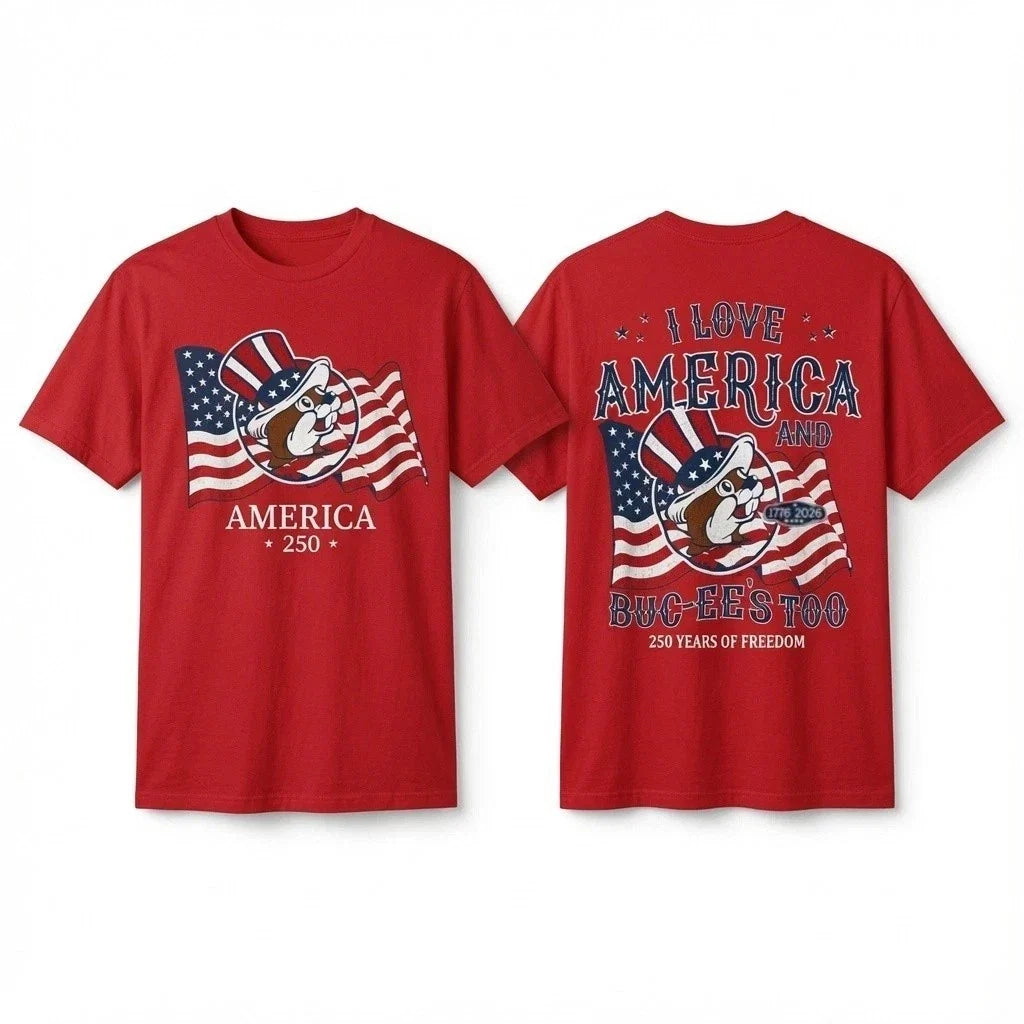 250th Anniversary America 4th of July 2026 Buc-ees Viral Tee Texan Gift Unisex