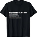 Squirrel Hunting Season Squirel Funny Vintage Hunter T-Shirt