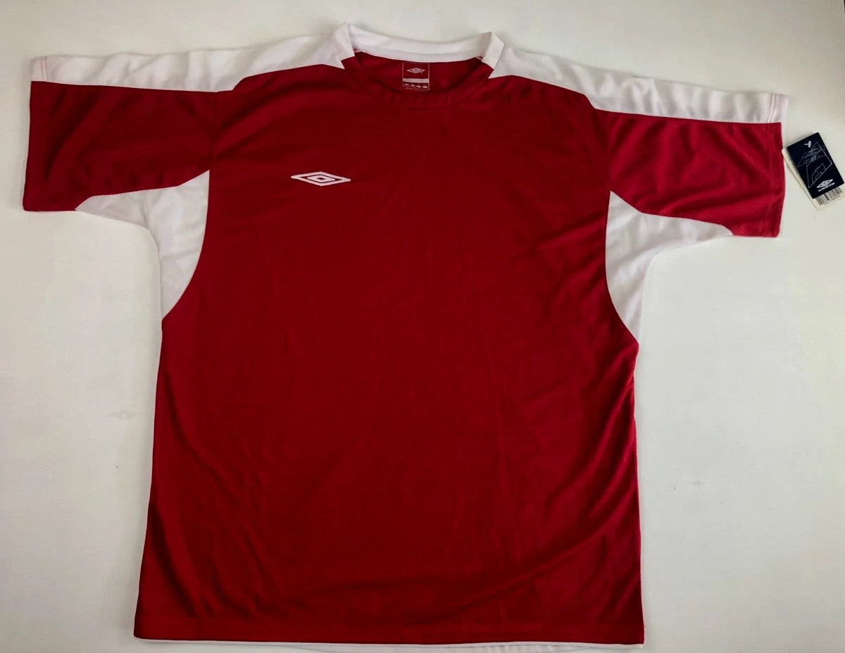 Vintage Umbro Soccer Jersey Red Mens Size XXL NWT Unisex