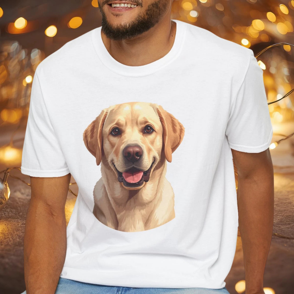 Labrador Retriever Dog Portrait Shirt – Lab Dog Lover Gift, Cute Dog Mom Dad Tee