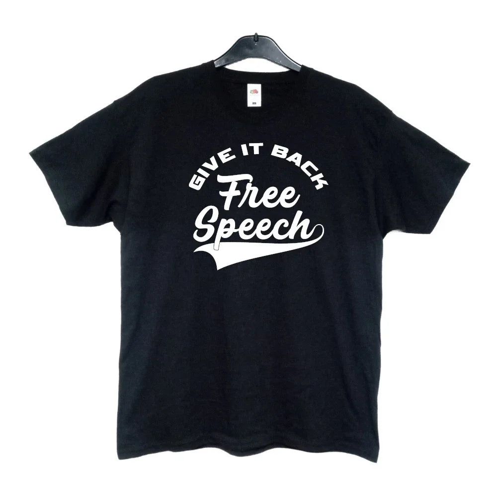 Free Speech Black Size XL Right Wing Politics UK Rally Unite The Kingdom Unisex
