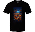 Happy Halloween spelled out in pumpkins in a pumpkin patch T Shirt