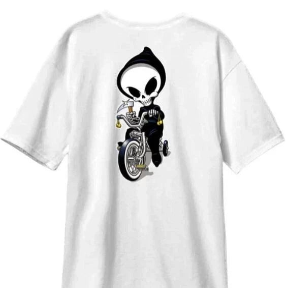 BLIND SKATEBOARDS MENS TRICYCLE REAPER PREMIUM SHORT SLEEVE SHIRT GREY B-GRADE Unisex