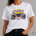 Colombia t shirt football 2026 fan flag national soccer top art design tee gift Unisex