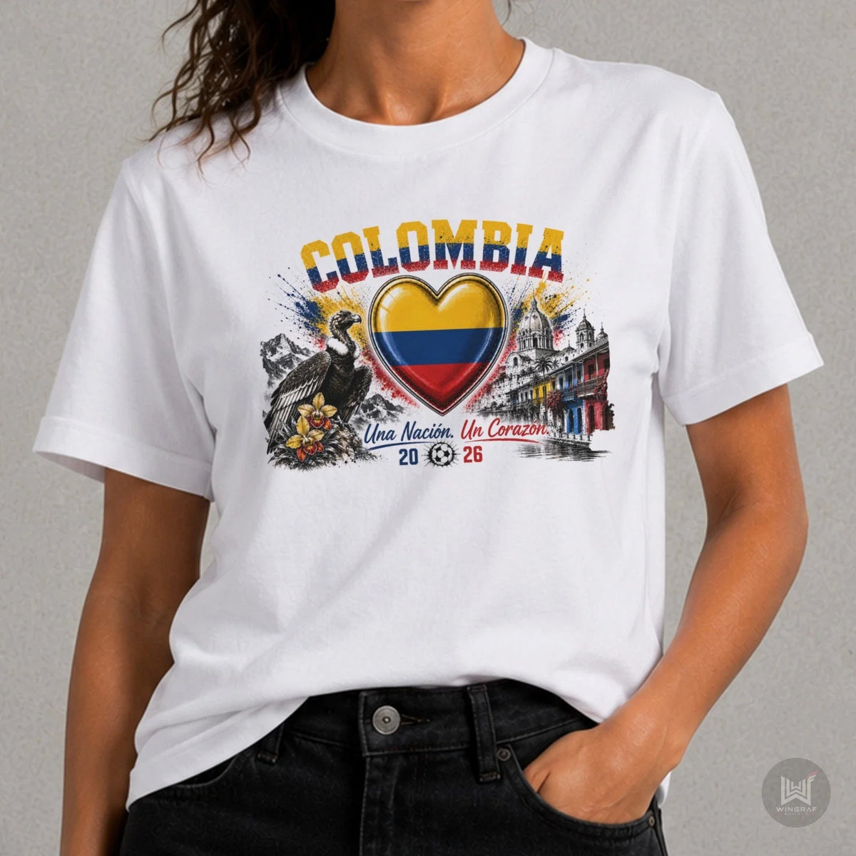 Colombia t shirt football 2026 fan flag national soccer top art design tee gift Unisex