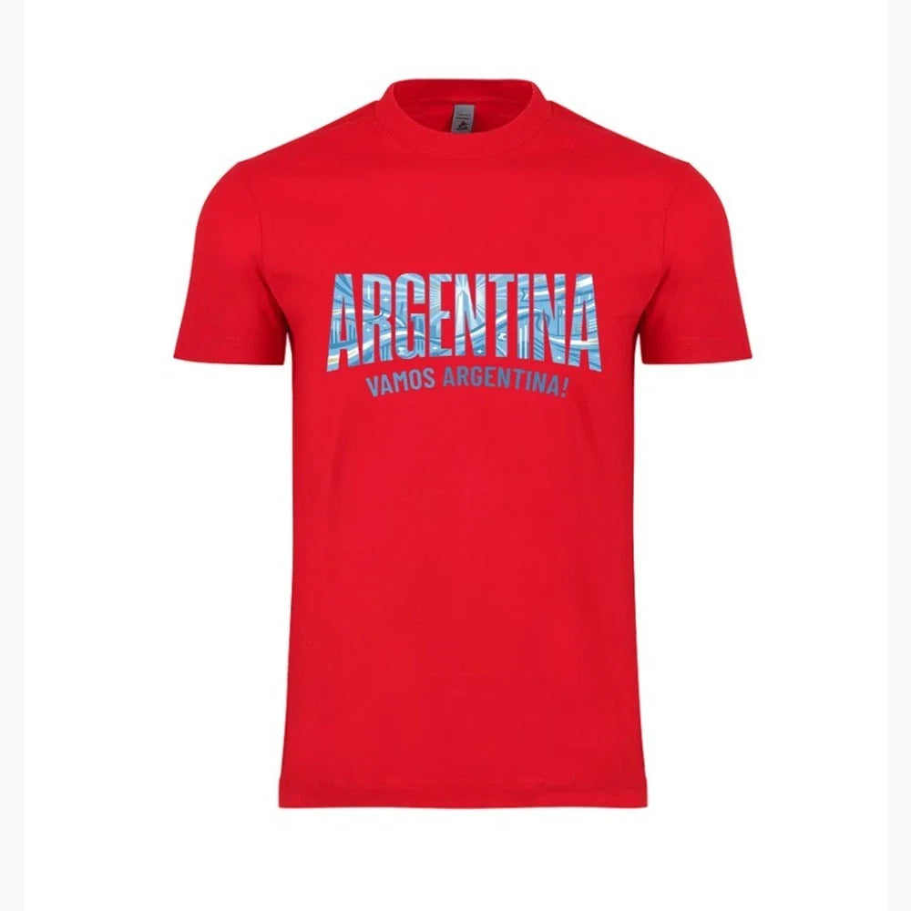 Argentina Country Flag Soccer World Cup 2026 Adult Unisex Football Tee Unisex