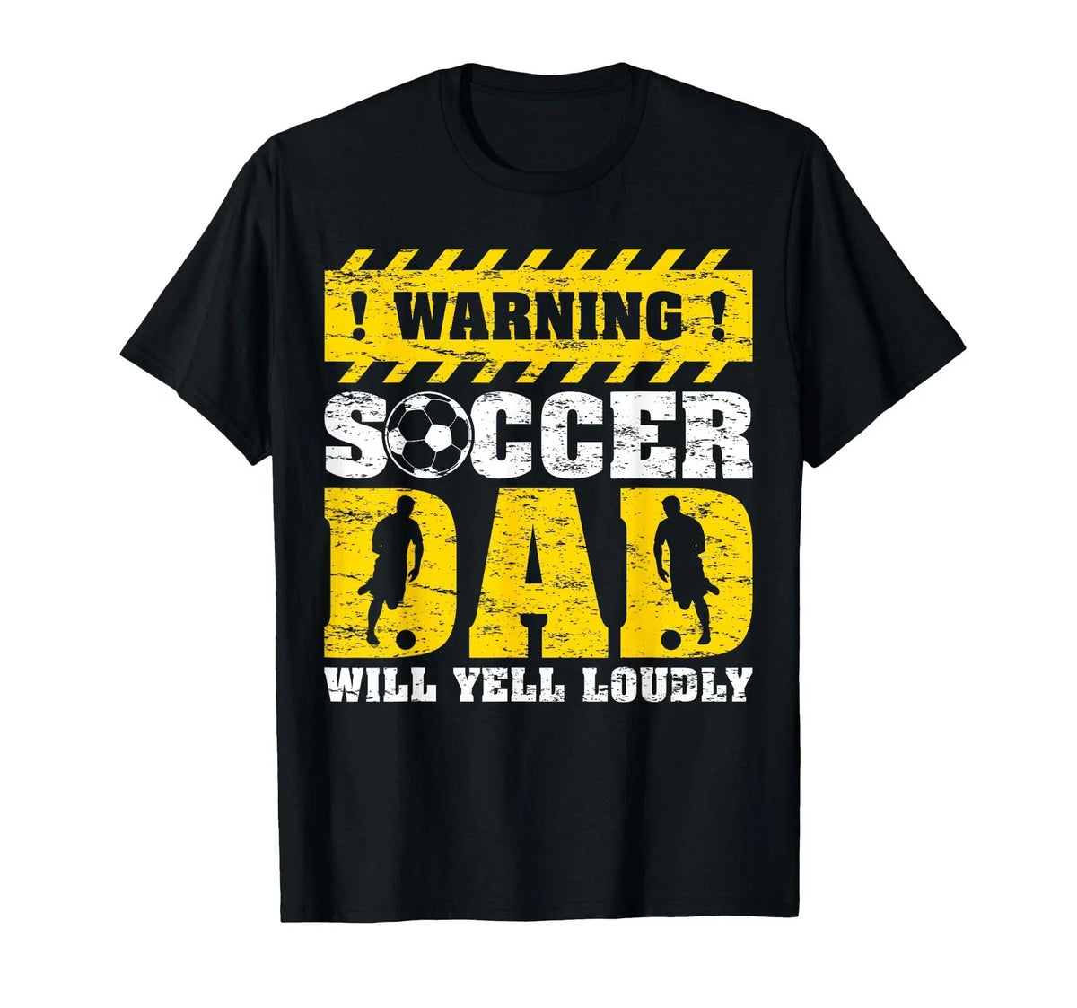 Vintage Warning Will Yell Loudly Soccer Dad Father's Day Unisex