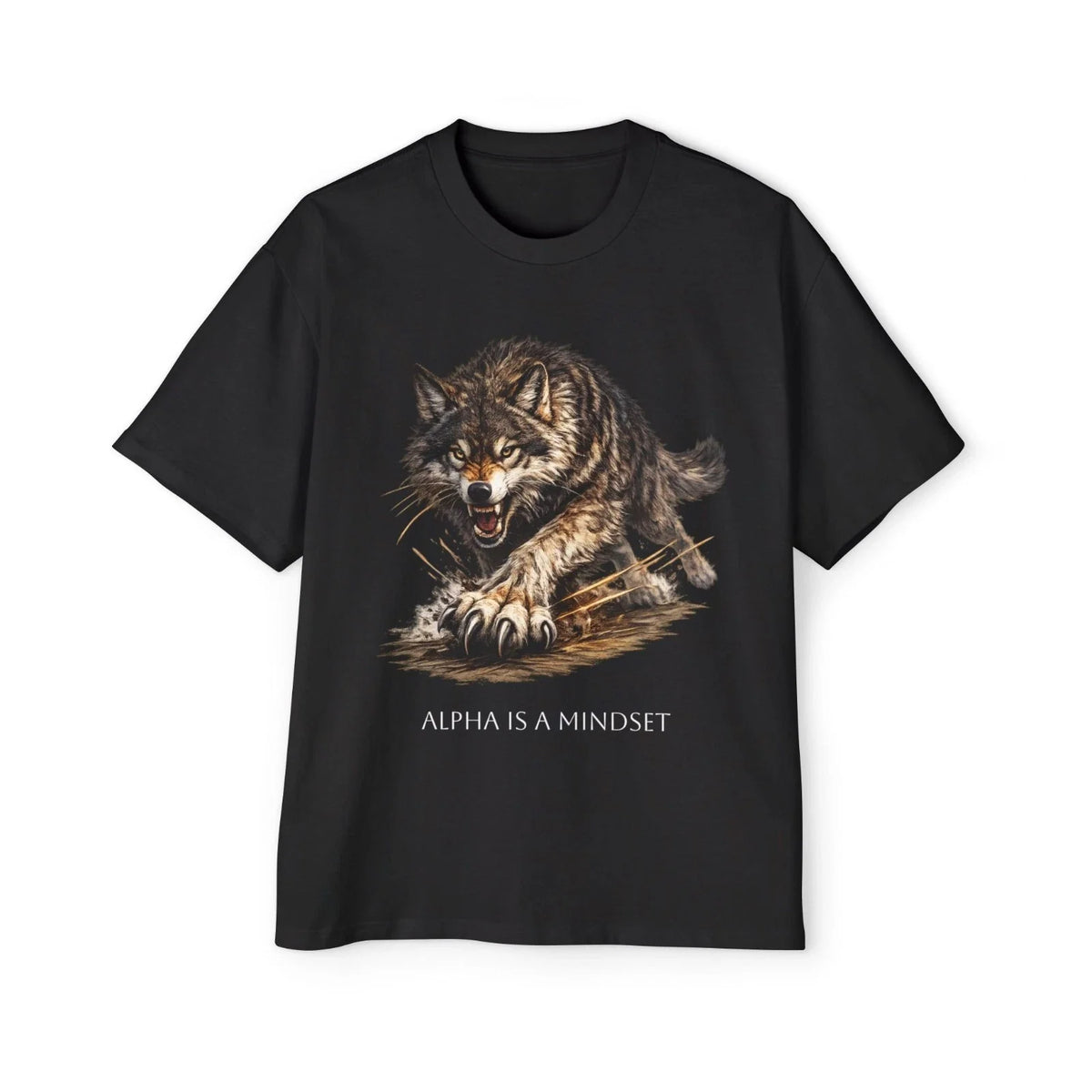 Alpha Is a Mindset Wolf Tee | Graphic Unisex