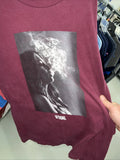 V/sual Riley Reid Exhale shirt Medium Red Smoking Girl Adult Film Star Art Unisex
