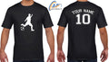 Personalised Football Your Name Number Soccer Players Goal Celebration Unisex