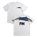 DRIPVITY Funny FIH Tuna T-Shirt USA Flag Fish Graphic Tee Patriotic Fishing Gift