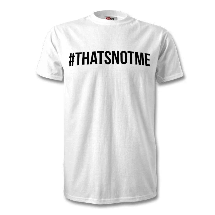 #THATSNOTME Print Skepta White Black Logo Novelty Unisex