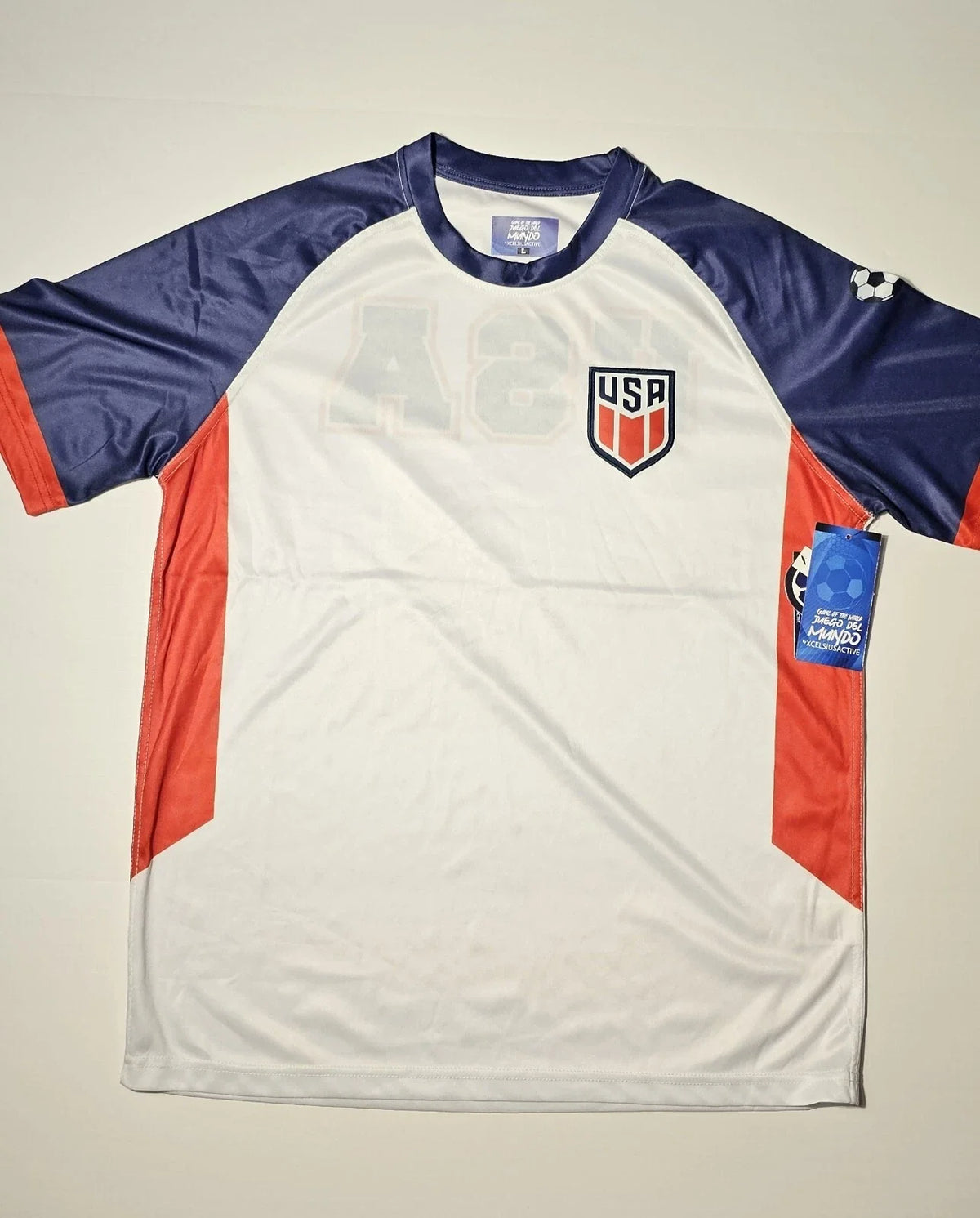 USA Soccer Xcelsius Active Game Of The World Shirt Men’s Size L Unisex