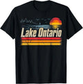 Retro Sunset Lake Ontario T-Shirt