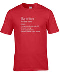 Librarian Joke Definition Mens T-Shirt Gift Idea Funny Library Books Job Work