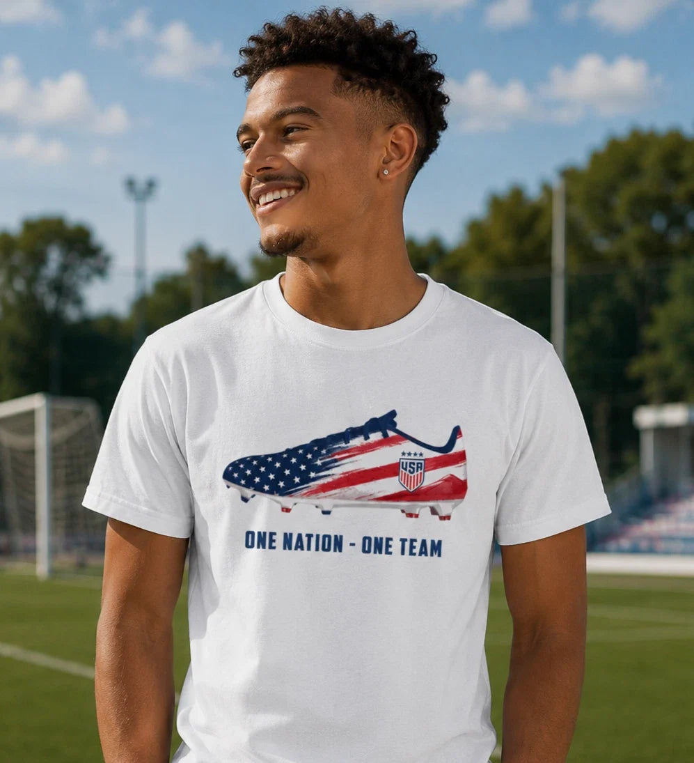 USA Soccer Fan , Nation One Team Shirt, American Football cup Gift kid's Unisex