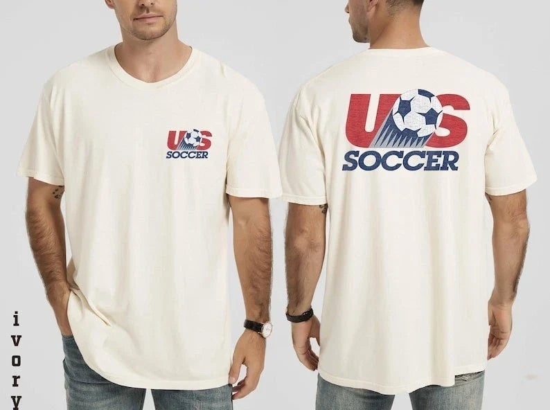 USA Soccer T Shirt, Vintage United States Football Tee, Retro World Cup For Fan Unisex