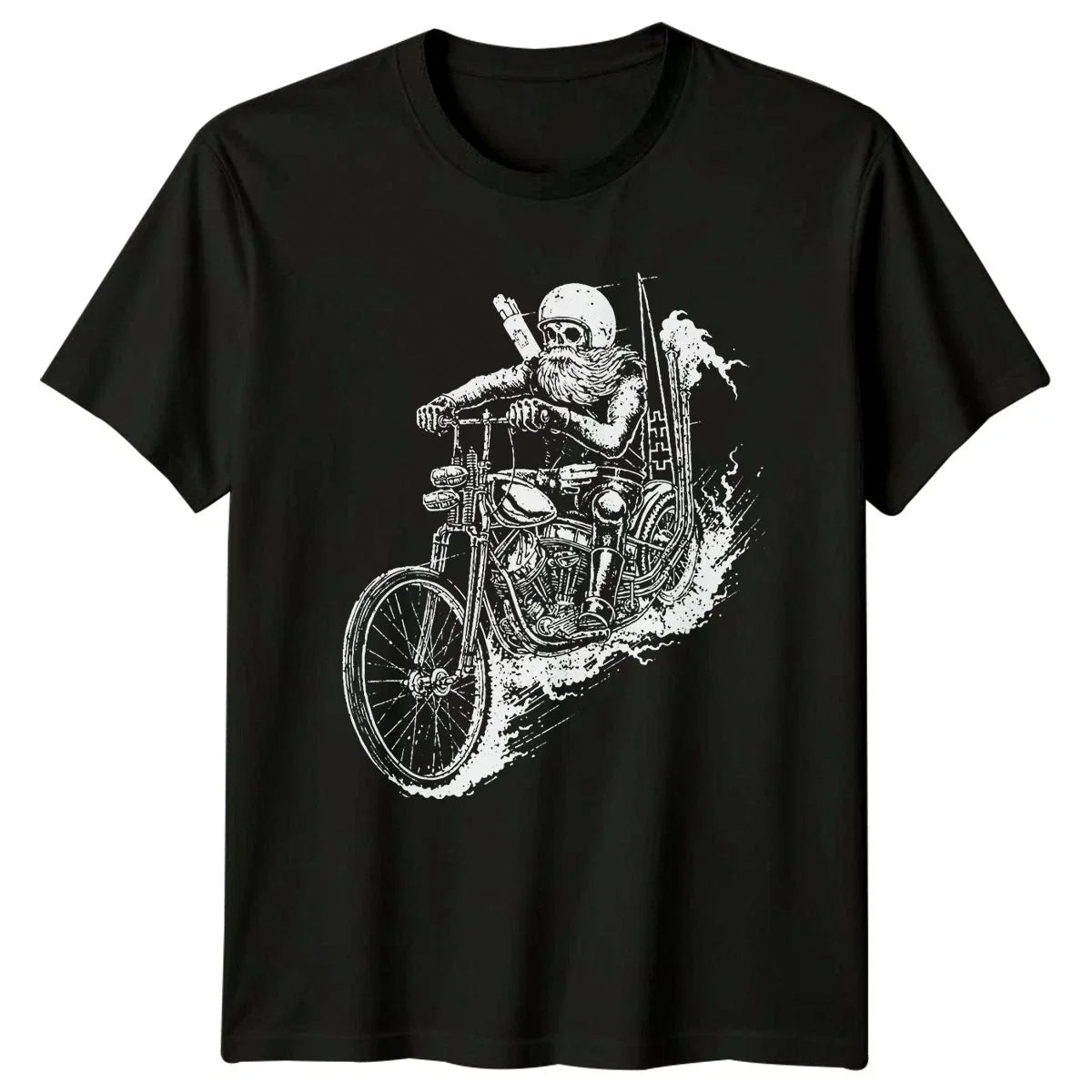 Dark Art Chopper Skull Mens Biker Culture Gift For Him Unisex