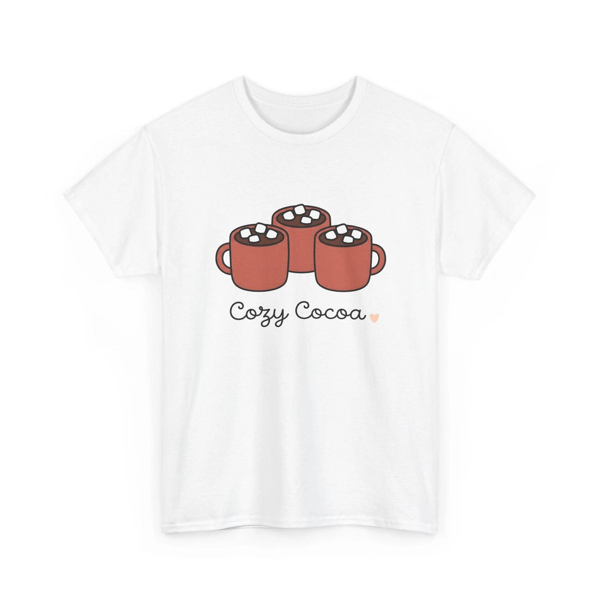 Cocoa Cups Shirt Drinks Cold Season Gift Women Kawaii Tee Hot Chocolate T-Shirt