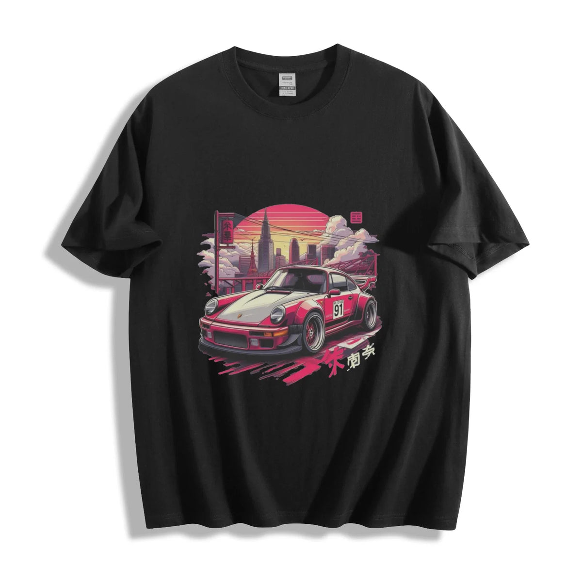Porsche 911 Tokyo Drift - Vibrant Retro Racer Design Unisex Tee Unisex