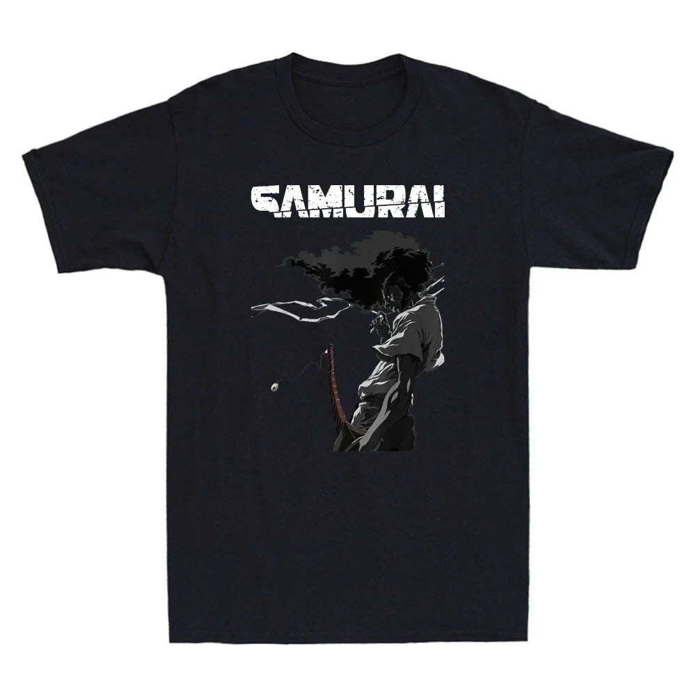 The Coolest Afro Samurai Japanese Anime Funny Cartoon Meme Vintage Men's Unisex