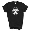 Dripping White Biohazard Symbol - Black Unisex