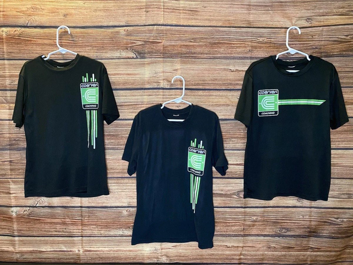 Coerver Soccer Arizona boy's Black GraphicShort Sleeve athletic set of 3 Unisex