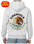 Escudo Mexico Mexican Eagle Aguila States MX pride Sudadera Hooded Ash Unisex