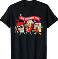 Lets Watch Horror Movies Halloween Funny Ghost Skeleton T-Shirt