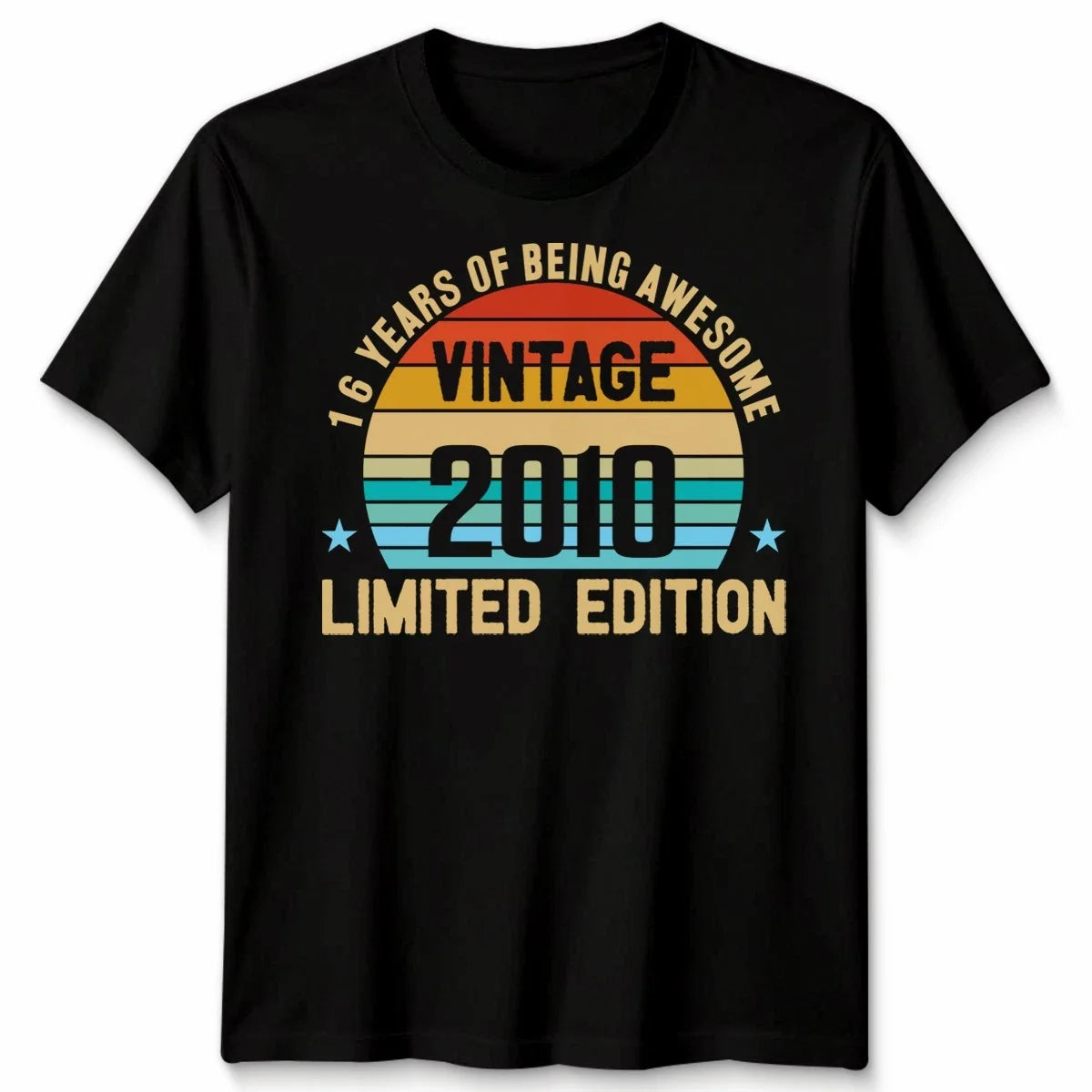 Vintage 2010 Funny 16 Years Old 16th Birthday Unisex T Shirt Mens Womens Tee Unisex