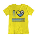Adult or Kids I LOVE UKRAINE Football Top World Cup 2026 Euro cotton Unisex