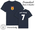 Scotland Flag 2026 Personalised Name & No Adult Kids Baby, Football Euro Unisex