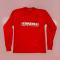 VTG FOTL 90s Dallas Texas Comets Soccer Futbol Club T Shirt Adult L Red Faded Unisex