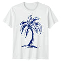 Palm Tree Tropical Tree Mens Womens Graphic Tee Unisex Beach Vacation Unisex