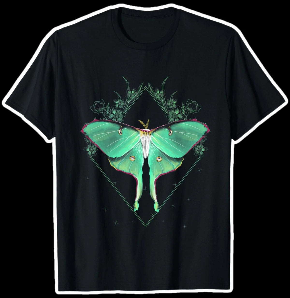 Luna Moth T-shirt Unisex Size M Green Luna Moth T-Shirt Mystical Fairy