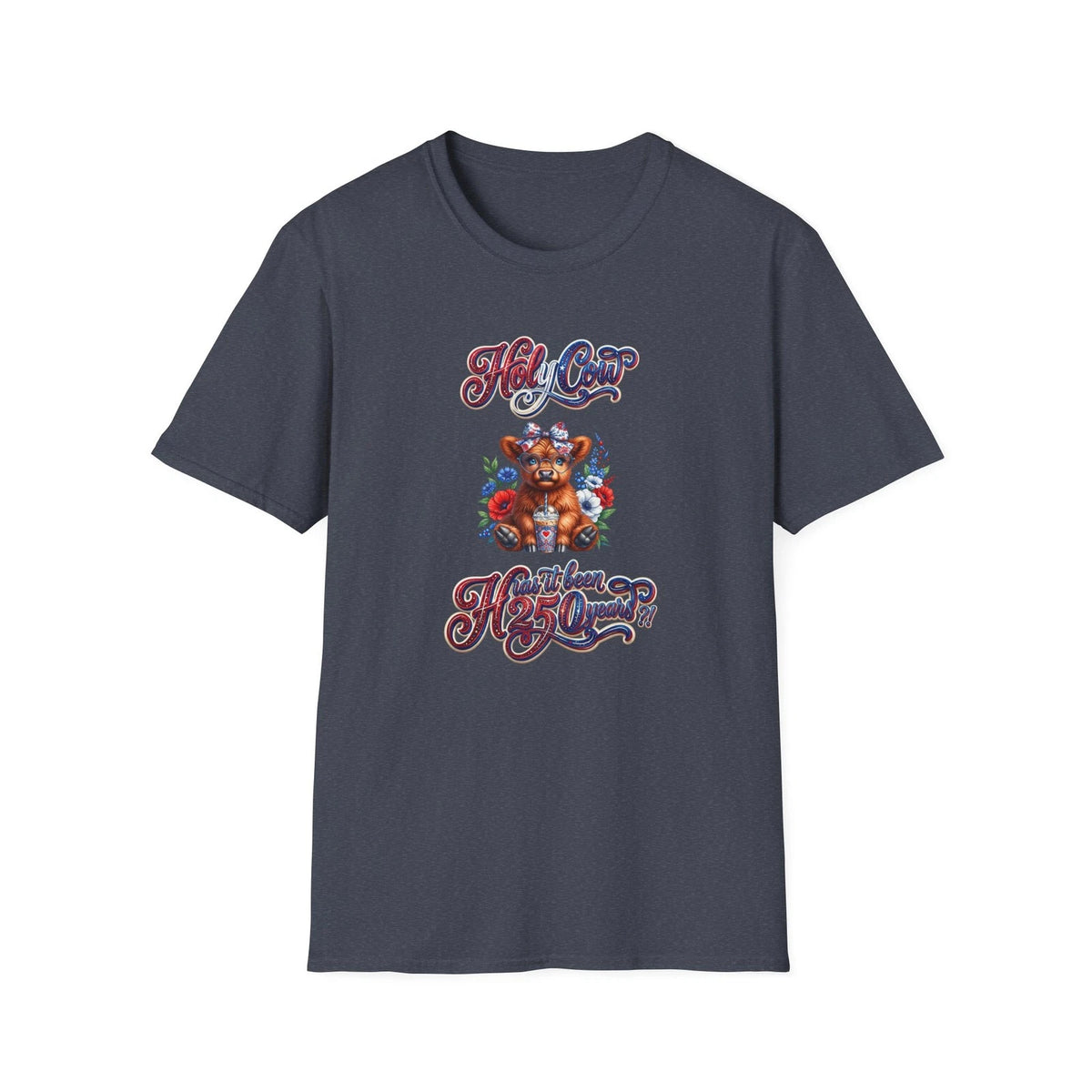 Highland Cow America 250 Anniversary T-Shirt | Holy Cow Too Coo-te