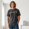 Carhartt Graphic Logo T Shirt Mens Large Charcoal Gray Original Fit K195 CRH Unisex
