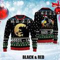 Godzilla Ugly Christmas Sweater, Funny King of the Monsters Ugly Sweater
