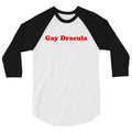 GAY DRACULA JRE Mark Normand 3/4 sleeve raglan shirt Unisex