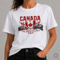 Canada t shirt football 2026 fan flag national soccer top art design tee gift Unisex