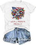 AMWIPE Soccer Cup 2026 Shirt for Women USA Football Match Jersey s Unisex