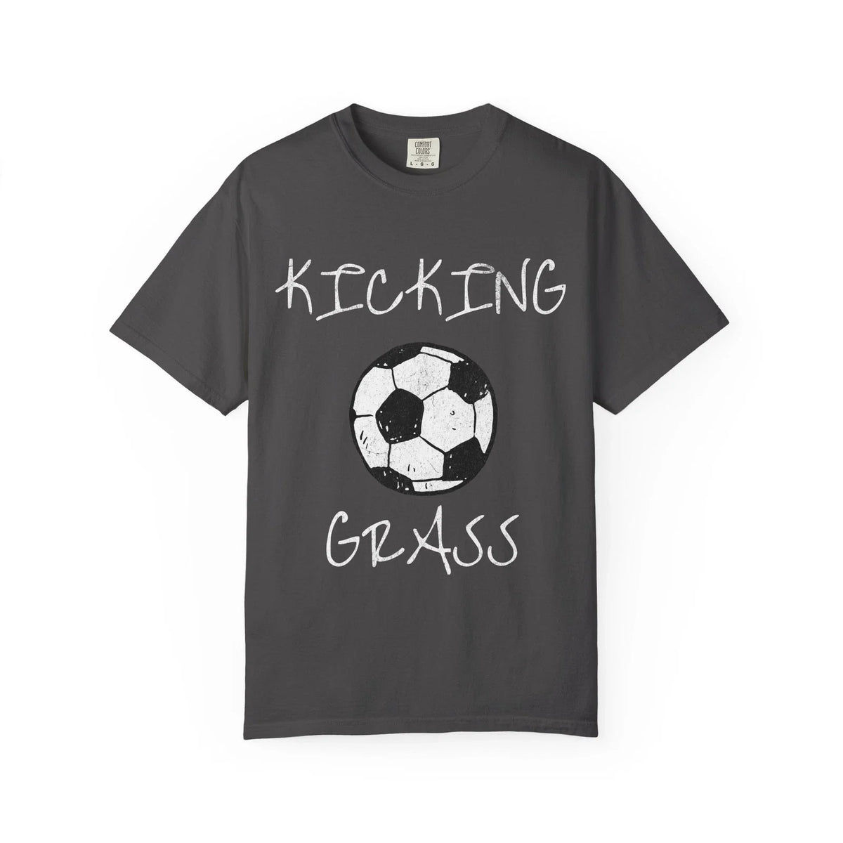 Kicking Grass Soccer Tee | Soccer Mom Dad Team Unisex