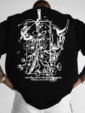 Men's Oversized Oni Hannya Samurai Sakura Print 100% Polyester Unisex