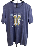 Otter Space T Shirt Mens Medium Blue Graphic Tee Cute Animals Short Sleeve